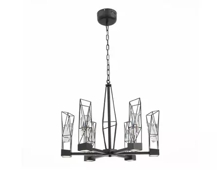 Люстра подвесная progetto (st luce) черный 110 см.