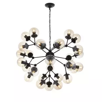 Люстра подвесная stampo (st luce) черный 80 см.
