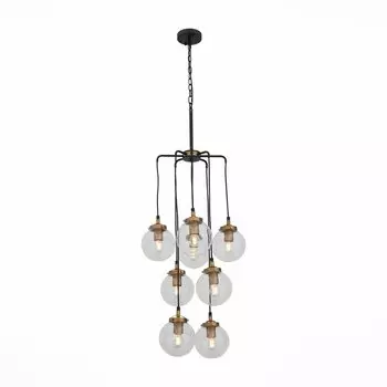 Люстра подвесная varieta (st luce) черный 110 см.