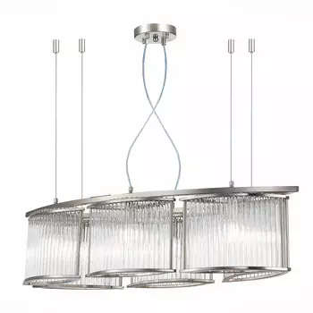 Люстра подвесная velletri (st luce) прозрачный 120 см.
