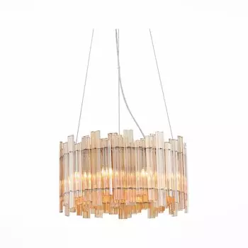 Люстра подвесная versita (st luce) серебристый 27 см.