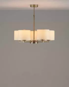 Люстра подвесная vesta (moderli) серебристый 45 см.