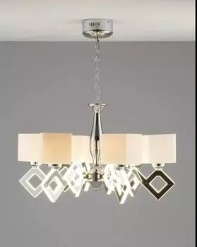 Люстра подвесная violetta (moderli) серебристый 65 см.