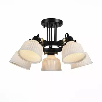 Люстра потолочная aletante (st luce) черный 36 см.