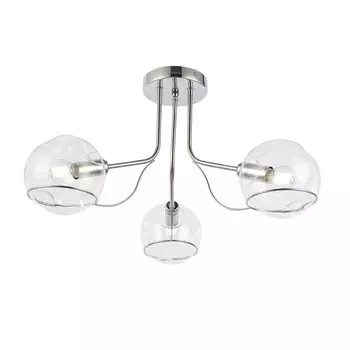 Люстра потолочная baca (evoluce) серебристый 31 см.