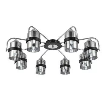 Люстра потолочная fiumo (evoluce) серебристый 18 см.