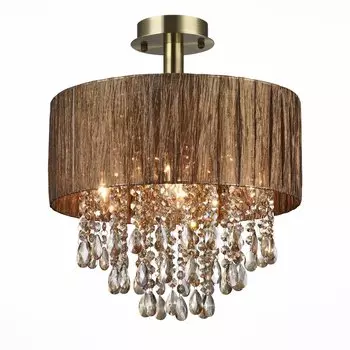 Люстра потолочная lusso (st luce) коричневый 50 см.