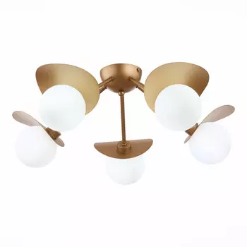 Люстра потолочная st luce bolzano sle220502-05 (st luce) золотой
