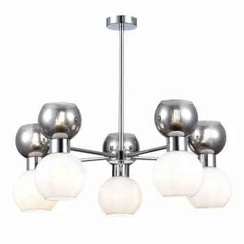 Люстра потолочная st luce thonet sle1138-102-10 (st luce) серебристый