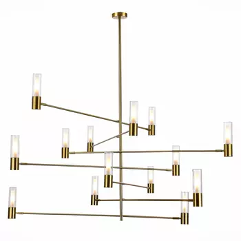 Люстра потолочная st luce vitra sl1239.303.14 (st luce) золотой 1 см.