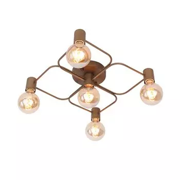 Люстра потолочная tavere (st luce) золотой 41x9x41 см.