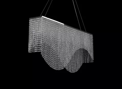 Люстра rimini grand (apl led) прозрачный 100x47x15 см.