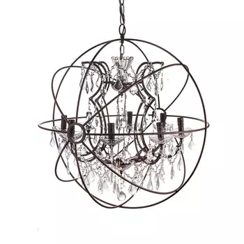 Люстра rococo orb (desondo) коричневый 85 см.