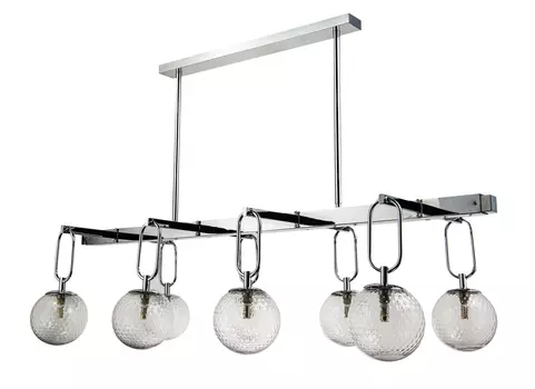 Люстра sebastian 8 chrome (mak-interior) серебристый 110x20x40 см.