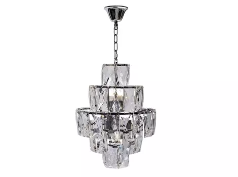 Люстра со стеклянными кристаллами (garda decor) прозрачный 48 см.