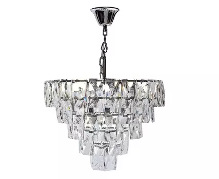 Люстра со стеклянными кристаллами (garda decor) прозрачный 28 см.