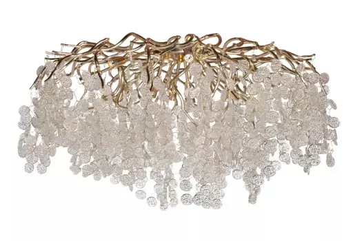 Люстра tenera круглая (garda decor) прозрачный 40 см.