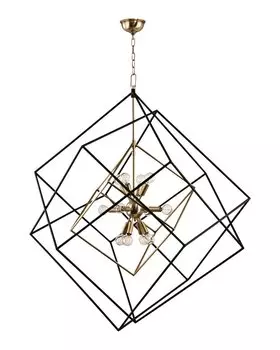 Люстра торстон (louvrehome) черный 92 см.