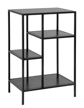 Маленькая полка (nordal) черный 35x74x50 см.