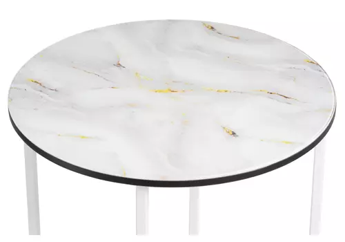 Манеттия стекло мрамор золото / белый (woodville) белый