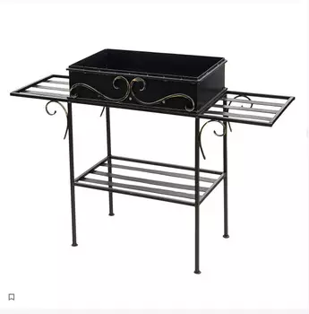 Мангал кованый молодежный премиум (bigarden) черный 40x90 см.