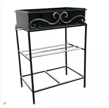 Мангал молодежный (bigarden) черный 40x90x70 см.