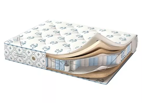 Матрас de luxe evro latex 190*186 (corretto) белый 190.0x186.0x20.0 см.