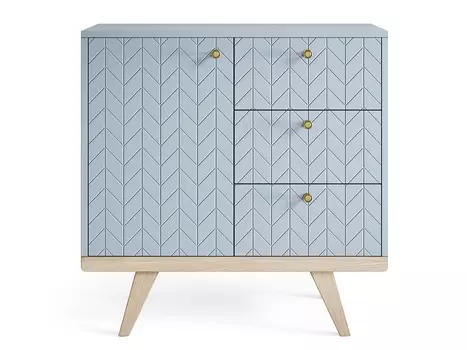 Мини-комод thimon (the idea) голубой 40x82 см.