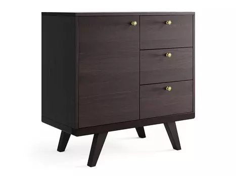 Мини-комод thimon (the idea) коричневый 81x82x40 см.