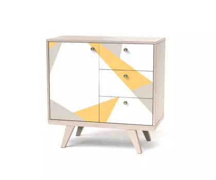 Мини-комод thimon (the idea) оранжевый 81x82x40 см.