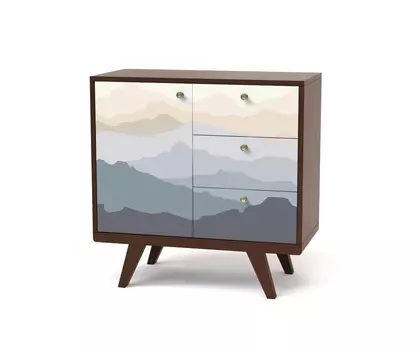 Мини-комод thimon (the idea) серый 81x82x40 см.