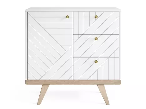 Мини-комод thimon v2 (the idea) белый 81x82x40 см.