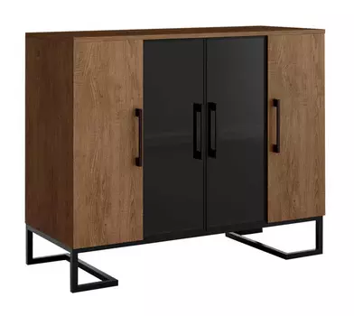 Минибар loft (r-home) коричневый 100x85x45 см.