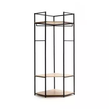 Модуль гардероба угловой adarbi (laredoute) черный 70x200x70 см.