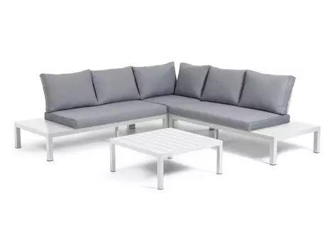 Модульный угловой диван и стол duka (la forma) серый