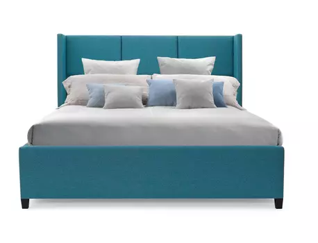 Мягкая кровать boston 160*200 (myfurnish) бирюзовый 186x130x212 см.