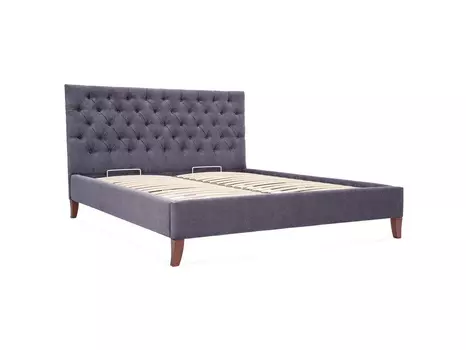 Мягкая кровать city 200*200 (myfurnish) фиолетовый 216.0x120x212 см.