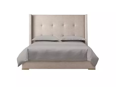 Мягкая кровать greystone 160*200 (myfurnish) бежевый 186x130x212 см.