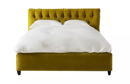 Мягкая кровать harper (myfurnish) желтый 170x114x215 см.