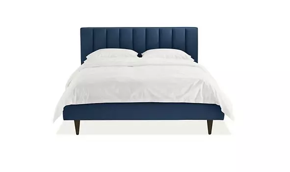 Мягкая кровать houston 140*200 (myfurnish) синий 156.0x120x212 см.