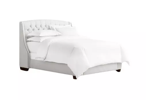 Мягкая кровать hugo 160*200 (myfurnish) белый 188.0x130.0x216.0 см.