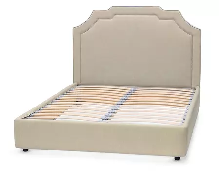 Мягкая кровать lance (myfurnish) бежевый 190x130x212 см.