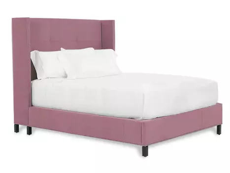 Мягкая кровать nordic (myfurnish) розовый 170x140x212 см.