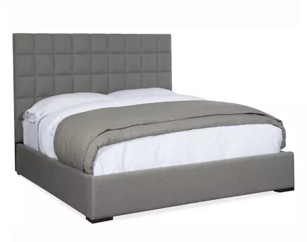 Мягкая кровать pharrell (myfurnish) серый 170x158x215 см.