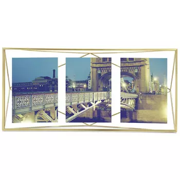 Мультирамка prisma (umbra) золотой 48x22x7 см.