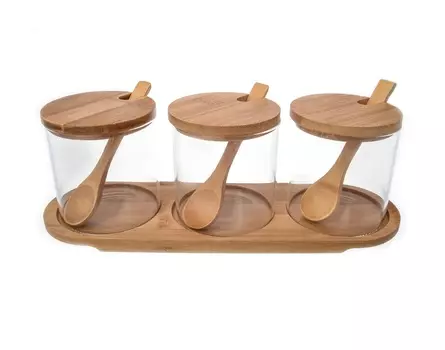 Набор банок с крышками royal classics (royal classics) прозрачный 70x9x29 см.