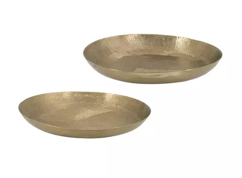 Набор блюд (glasar) золотой 32.5x3.5x35.0 см.