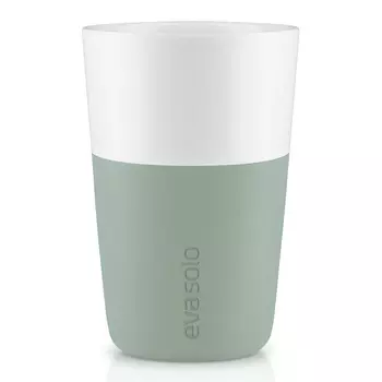 Набор чашек для латте (2 шт) (eva solo) зеленый 12 см.