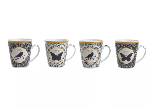 Набор чашек farida (to4rooms) мультиколор 12.0x10.0x9.0 см.