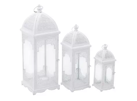 Набор фонарей rjukan (to4rooms) белый 24x73x24 см.